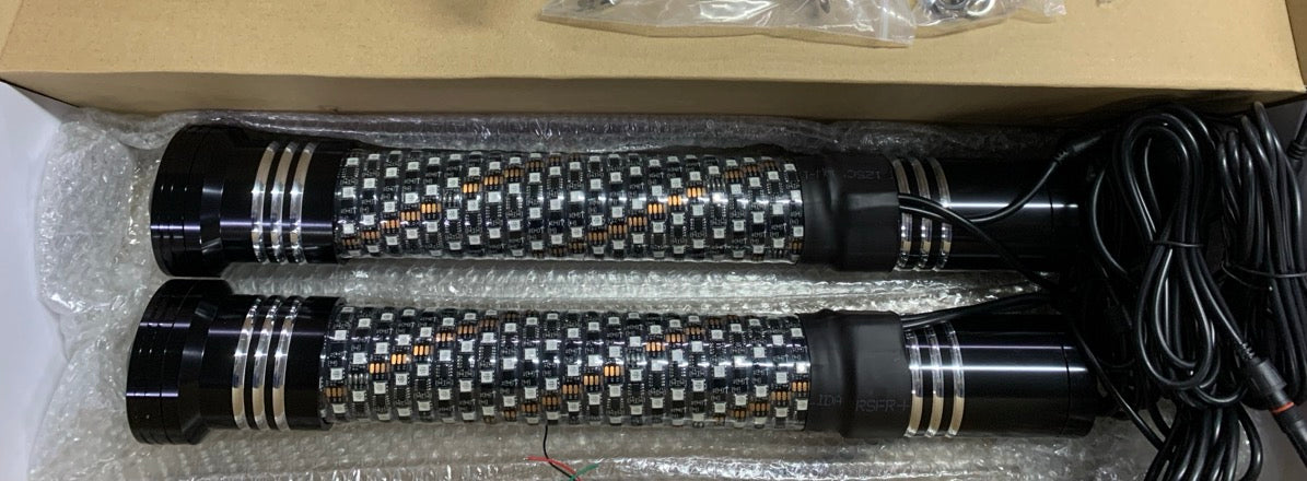 Laser whip lights